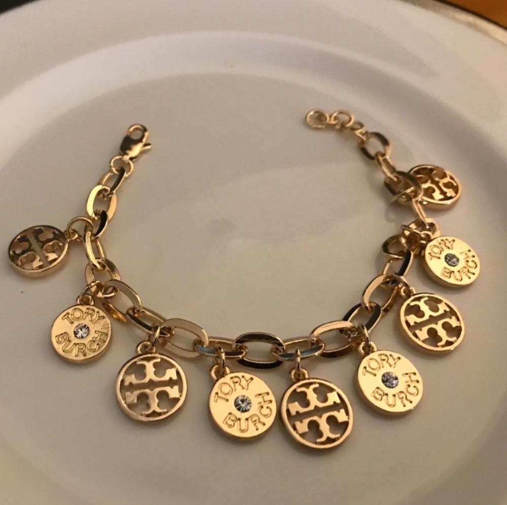 Tory Burch Gold Charm Bracelet